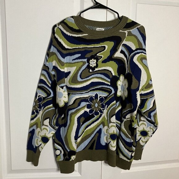 Aritzia Sunday Best Sweater Womens M/2 Peggy Retro Inspired Knit Oversized - Picture 2 of 8